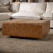 Classic Home - Aristo Leather Square Cocktail Ottoman - 53002094 - GreatFurnitureDeal
