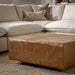 Classic Home - Aristo Leather Square Cocktail Ottoman - 53002094 - GreatFurnitureDeal