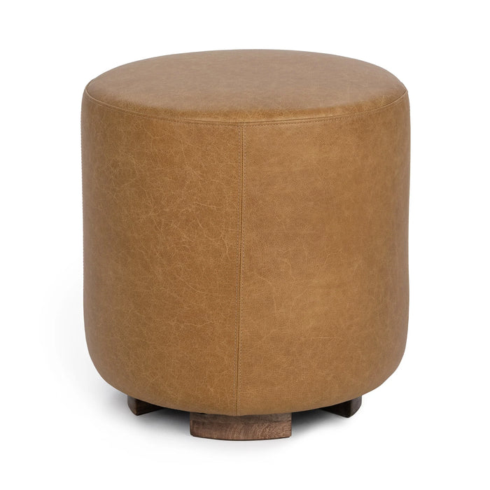Classic Home - Millo 18" Round Ottoman in Sedona Brown - 53002098 - GreatFurnitureDeal