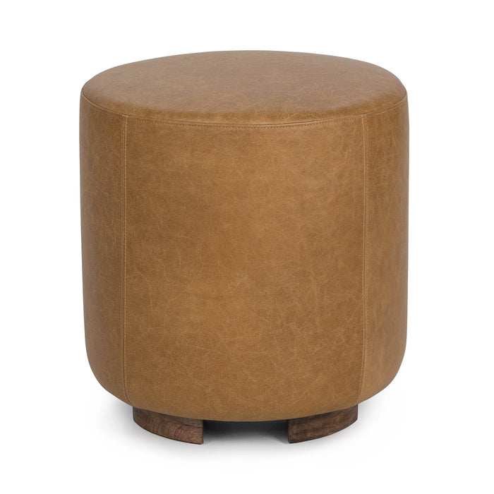 Classic Home - Millo 18" Round Ottoman in Sedona Brown - 53002098 - GreatFurnitureDeal