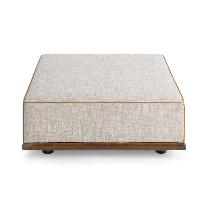 Classic Home - Ellerie 40" Square Ottoman in Latte - 53002137 - GreatFurnitureDeal