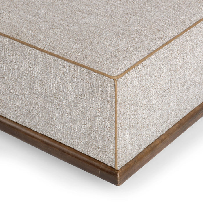 Classic Home - Ellerie 40" Square Ottoman in Latte - 53002137 - GreatFurnitureDeal