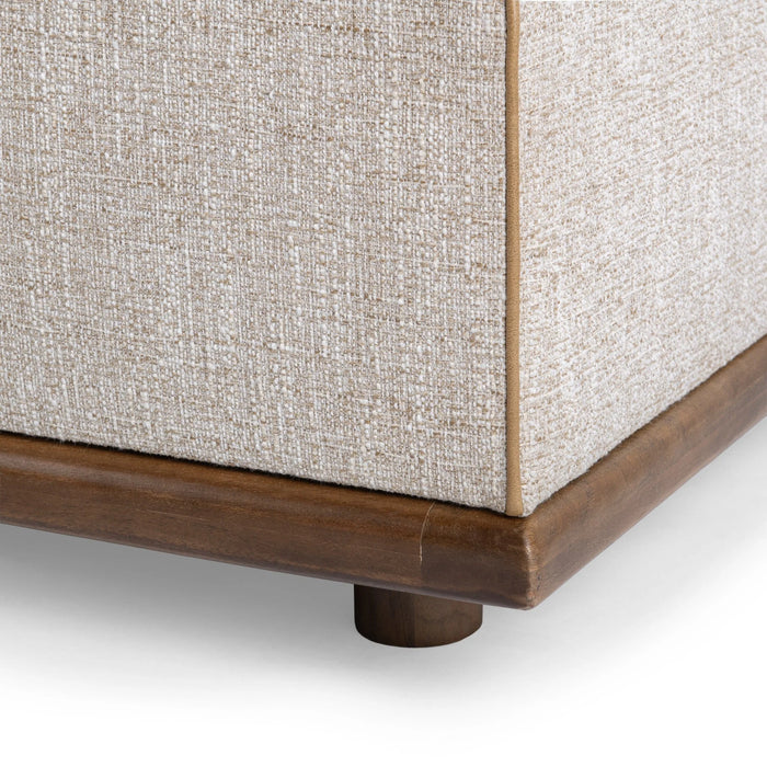 Classic Home - Ellerie 40" Square Ottoman in Latte - 53002137 - GreatFurnitureDeal