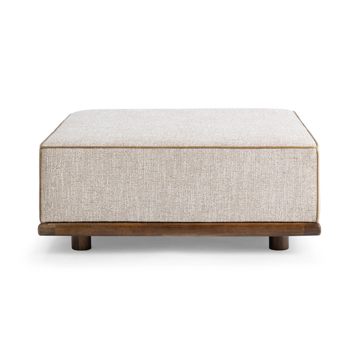 Classic Home - Ellerie 40" Square Ottoman in Latte - 53002137 - GreatFurnitureDeal