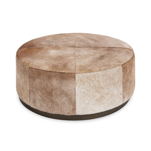 Classic Home - Andre Round Ottoman in Canyon Dust - 53002138 - GreatFurnitureDeal