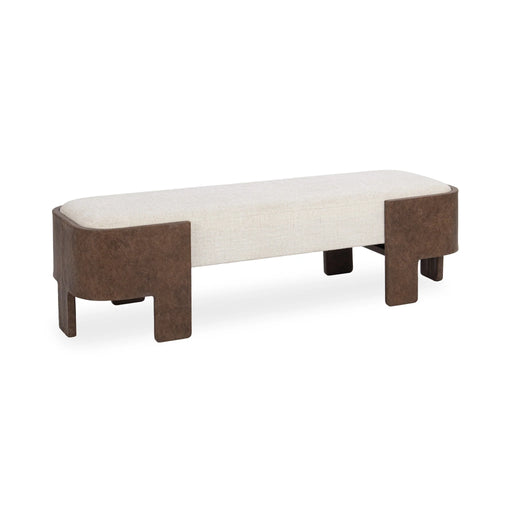 Classic Home - Janya Accent Bench in Oat Cream - 53002140 - GreatFurnitureDeal