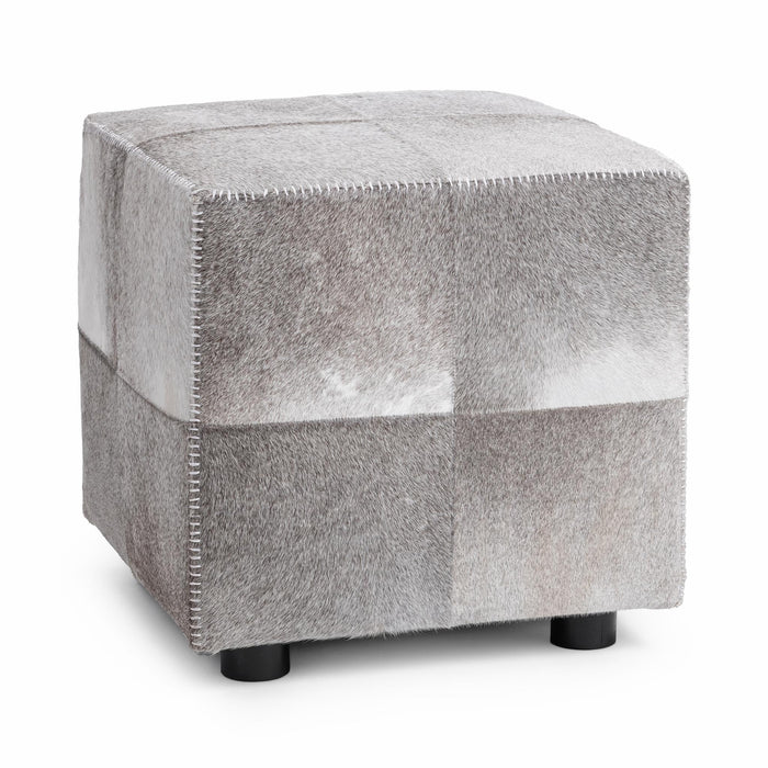 Classic Home - Landyn 18" Square Ottoman in Sparrow Gray - 53002144 - GreatFurnitureDeal