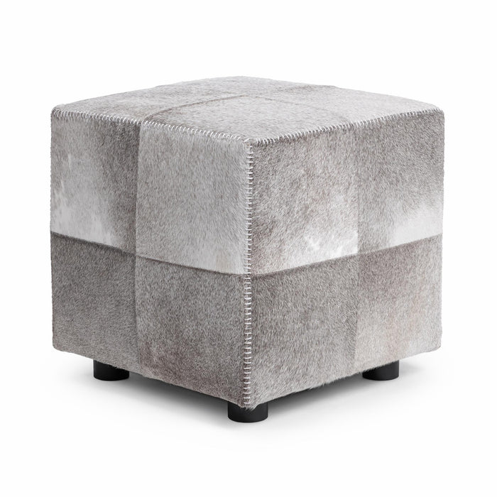 Classic Home - Landyn 18" Square Ottoman in Sparrow Gray - 53002144 - GreatFurnitureDeal