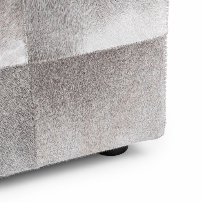 Classic Home - Landyn 18" Square Ottoman in Sparrow Gray - 53002144 - GreatFurnitureDeal