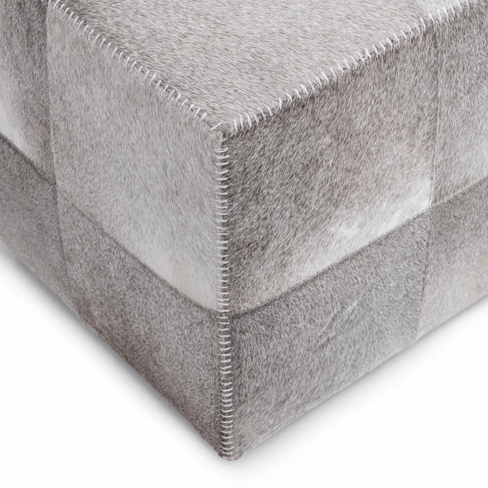Classic Home - Landyn 18" Square Ottoman in Sparrow Gray - 53002144 - GreatFurnitureDeal