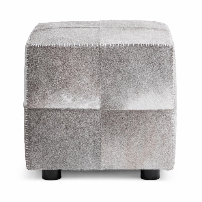Classic Home - Landyn 18" Square Ottoman in Sparrow Gray - 53002144 - GreatFurnitureDeal