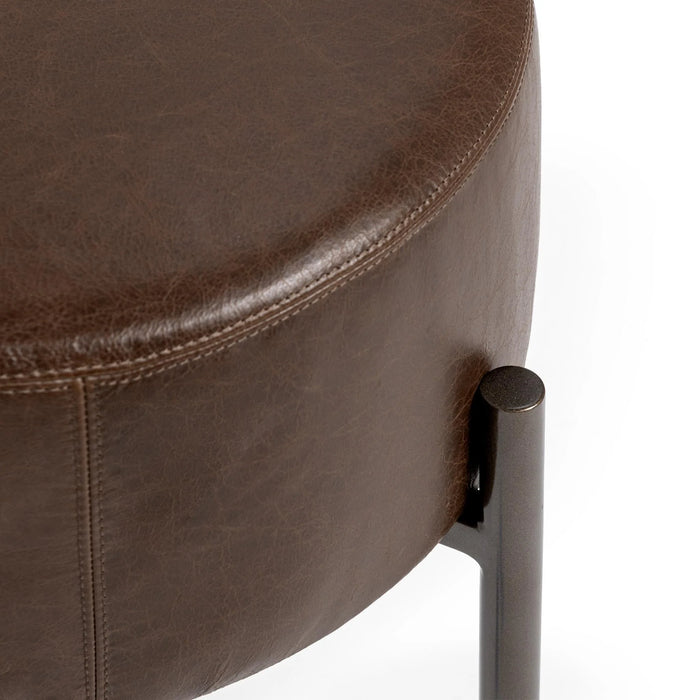 Classic Home - Aimie Accent Stool in Cocoa Brown - 53002145 - GreatFurnitureDeal