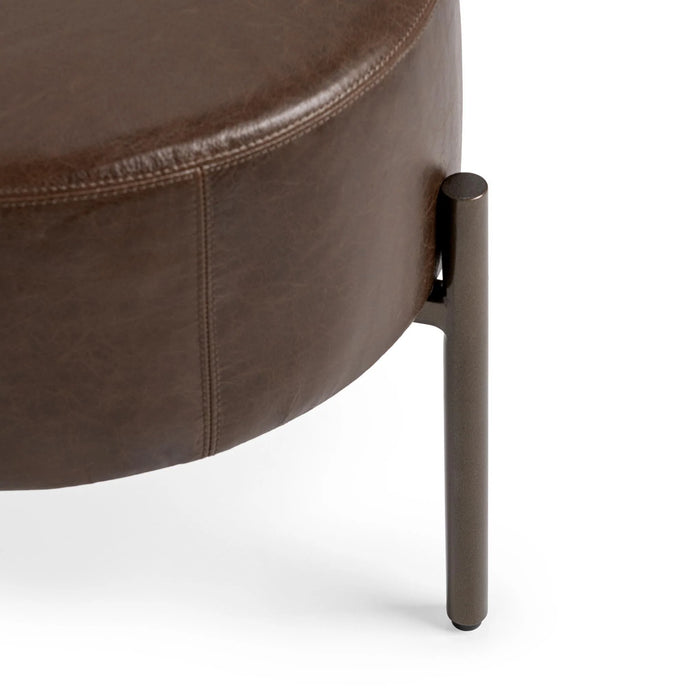 Classic Home - Aimie Accent Stool in Cocoa Brown - 53002145 - GreatFurnitureDeal