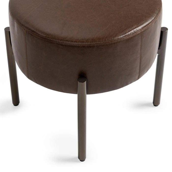 Classic Home - Aimie Accent Stool in Cocoa Brown - 53002145 - GreatFurnitureDeal