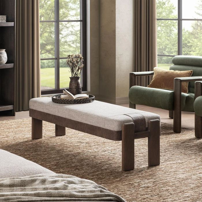 Classic Home - Kava Accent Bench in Cocoa Latte - 53002146