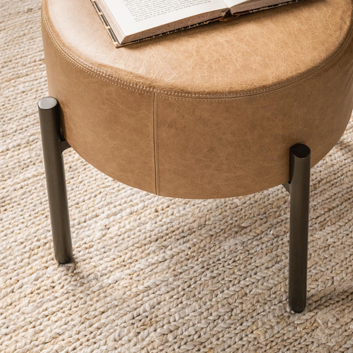 Classic Home - Aimie Accent Stool in Sedona Brown - 53002156 - GreatFurnitureDeal