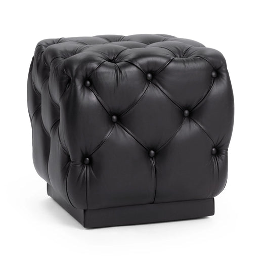 Classic Home - Briar 18" Square Ottoman in Midnight Raven - 53002166 - GreatFurnitureDeal