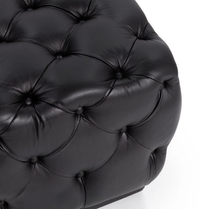 Classic Home - Briar 18" Square Ottoman in Midnight Raven - 53002166 - GreatFurnitureDeal