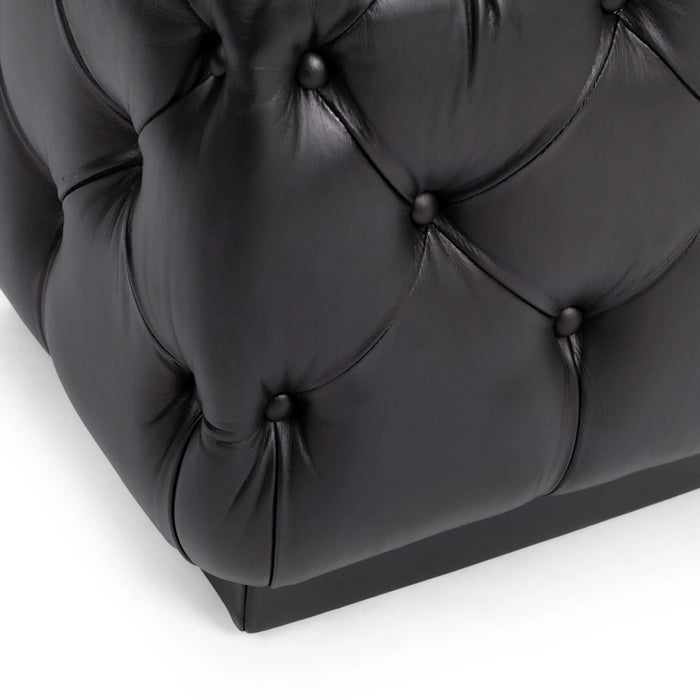 Classic Home - Briar 18" Square Ottoman in Midnight Raven - 53002166 - GreatFurnitureDeal