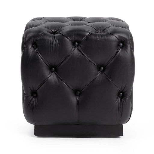 Classic Home - Briar 18" Square Ottoman in Midnight Raven - 53002166 - GreatFurnitureDeal