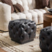 Classic Home - Briar 18" Square Ottoman in Midnight Raven - 53002166 - GreatFurnitureDeal