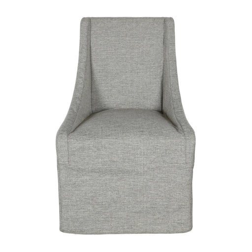 Classic Home - Warwick Upholstered Rolling Dining Chair Gray - 53004328 - GreatFurnitureDeal