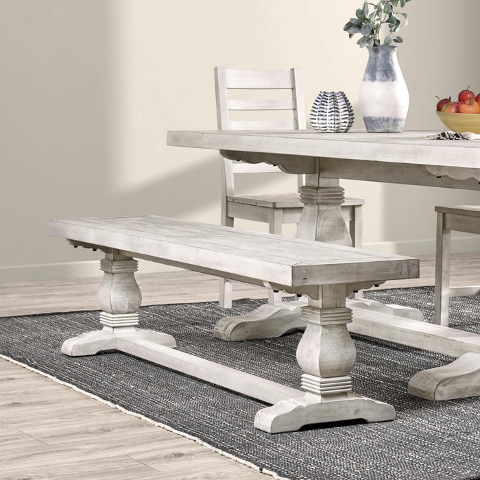 Kosas Home - Caleb 66" Bench Nordic Ivory - 53004464 - GreatFurnitureDeal