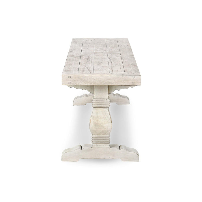 Classic Home - Caleb 83" Dining Bench Distressed Ivory - 53004467 - GreatFurnitureDeal