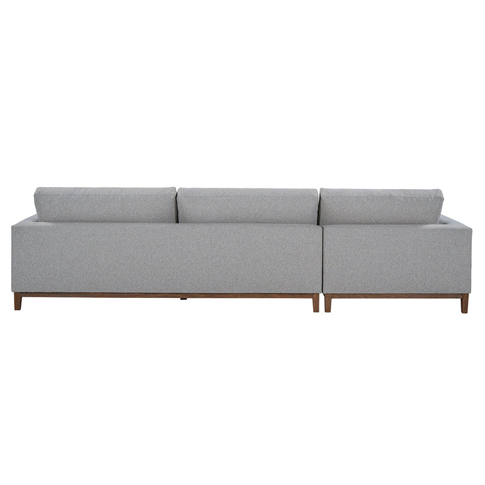 Classic Home Furniture - Everett Sectional w/LAF Chaise in Gray - 53004711