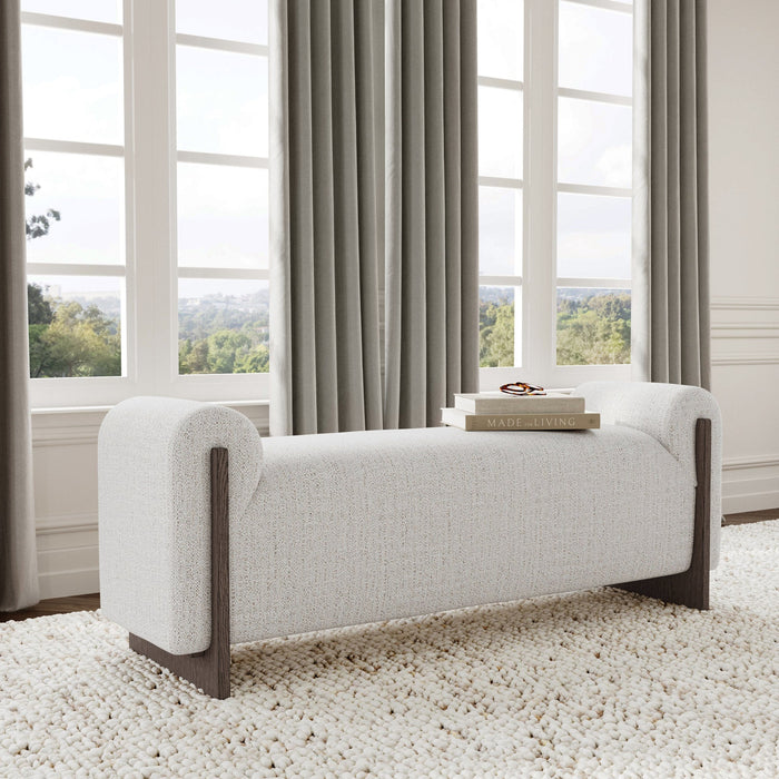 Classic Home - Sierra Upholstered Bench - Sand - 53004796 - GreatFurnitureDeal