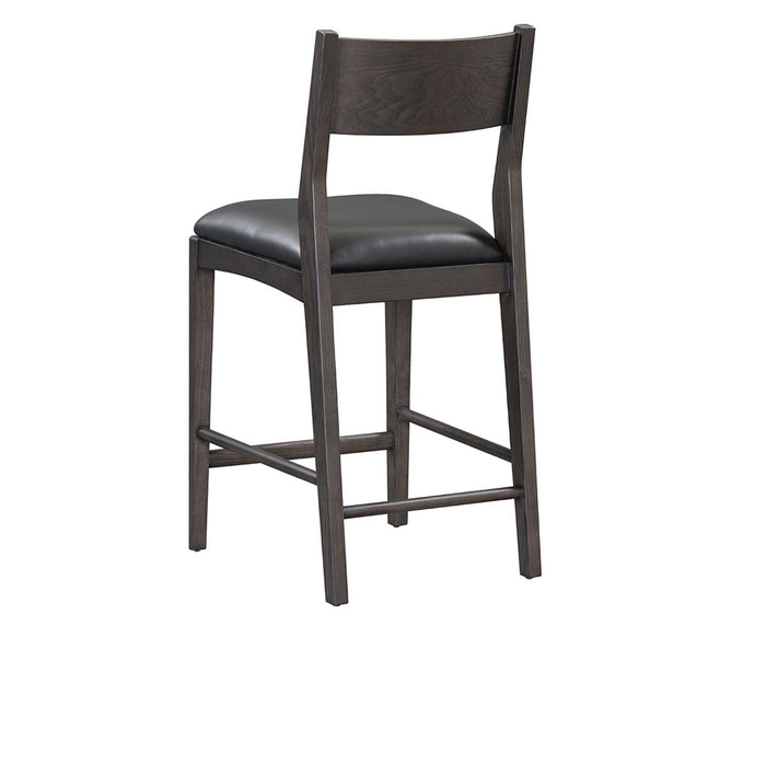 Classic Home Furniture - Rooney Leather/Wood 26" Counter Stool - 53004797