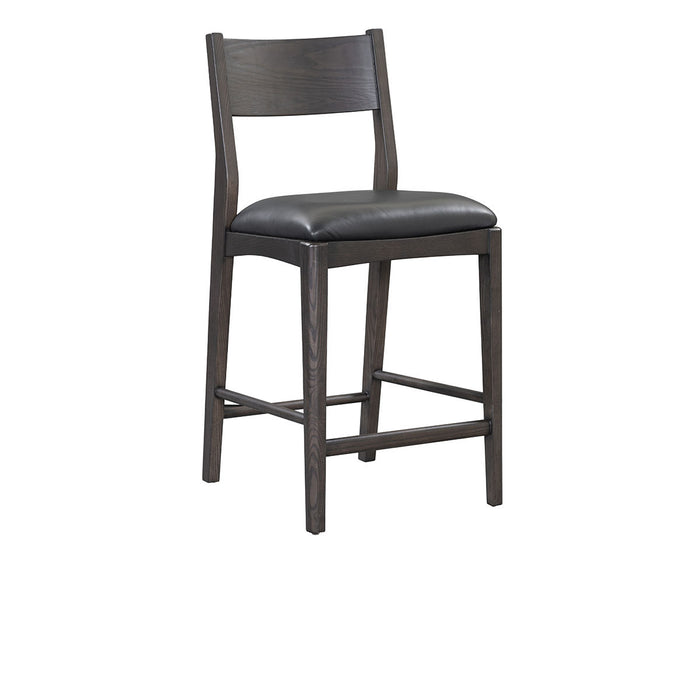 Classic Home Furniture - Rooney Leather/Wood 26" Counter Stool - 53004797 - GreatFurnitureDeal