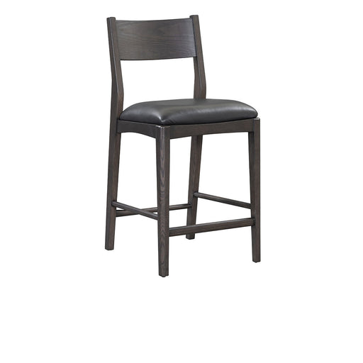 Classic Home - Rooney Leather/Wood 26" Counter Stool - 53004797 - GreatFurnitureDeal