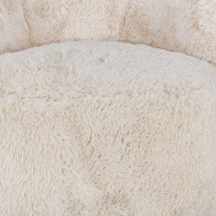 Classic Home - Adley Plush Swivel Accent Chair Sand - 53004800 - GreatFurnitureDeal
