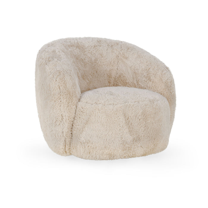 Classic Home - Adley Plush Swivel Accent Chair Sand - 53004800 - GreatFurnitureDeal