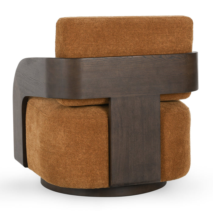 Classic Home - Toscana Swivel Accent Chair Amber - 53004804 - GreatFurnitureDeal