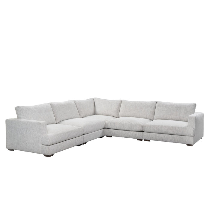 Classic Home Furniture - Ludwig 5 Piece Sectional in Ivory - 53004809