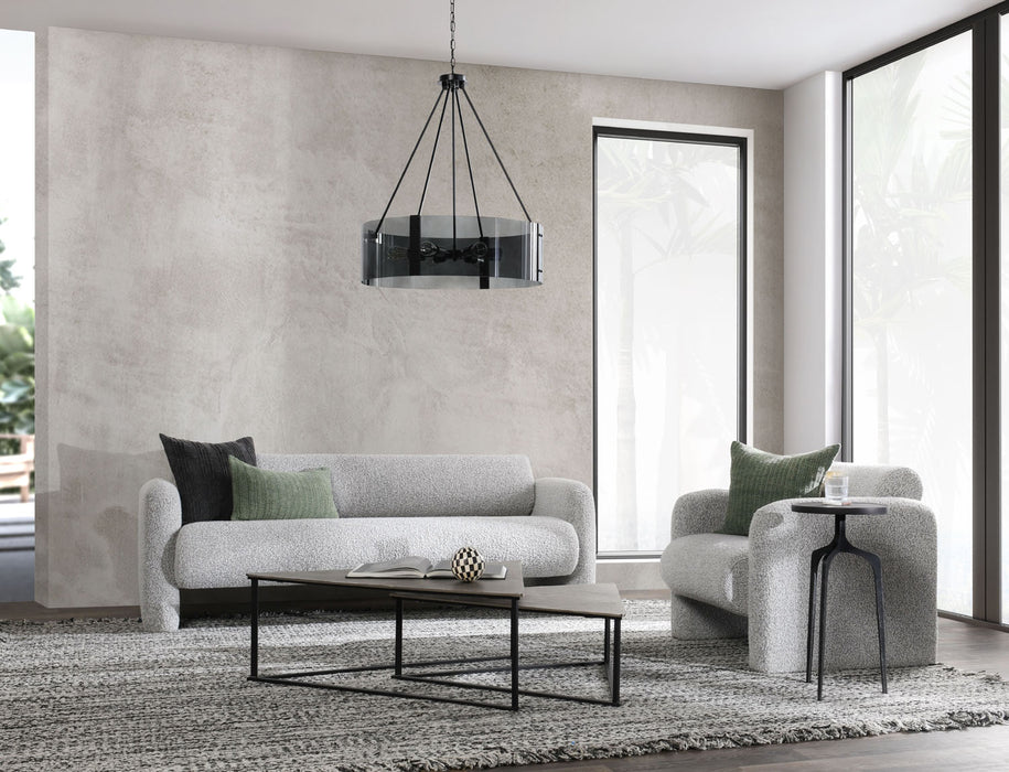 Classic Home Furniture - Marcel Boucle 90" Sofa Mercury Gray - 53004825 - GreatFurnitureDeal