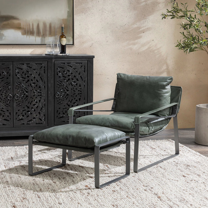 Classic Home - Morgan Accent Chair in Forest Green - 53005449