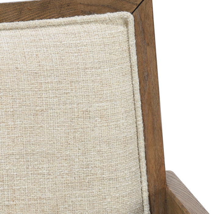 Classic Home - Dolton Linen Blend Dining Arm Chair Beige/Natural - 53006008 - GreatFurnitureDeal