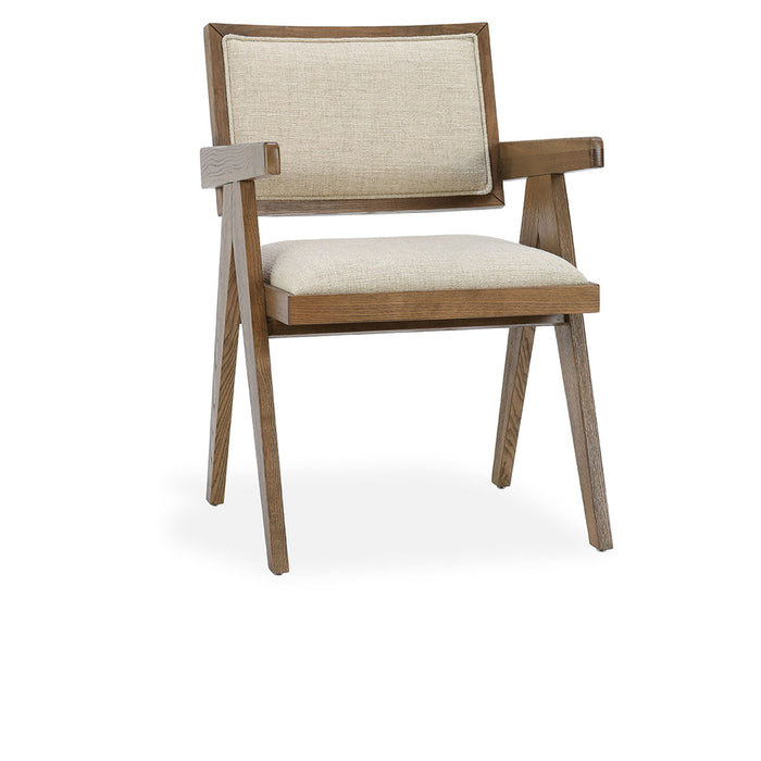 Classic Home Furniture - Dolton Linen Blend Dining Arm Chair Beige/Natural - 53006008 - GreatFurnitureDeal