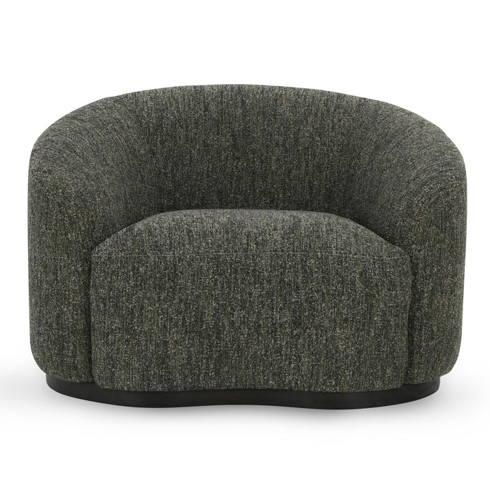 Classic Home - Beverly Green Boucle Fabric Upholstered Swivel Accent Chair - 53006039 - GreatFurnitureDeal