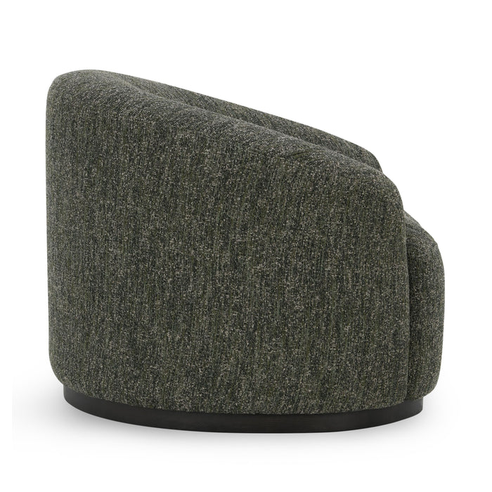 Classic Home - Beverly Green Boucle Fabric Upholstered Swivel Accent Chair - 53006039 - GreatFurnitureDeal