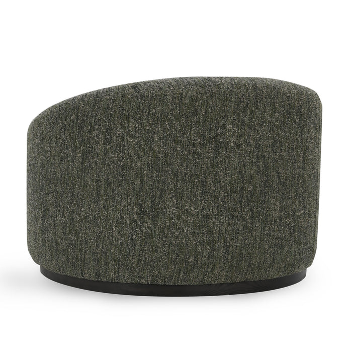 Classic Home - Beverly Green Boucle Fabric Upholstered Swivel Accent Chair - 53006039 - GreatFurnitureDeal