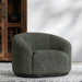 Classic Home - Beverly Green Boucle Fabric Upholstered Swivel Accent Chair - 53006039 - GreatFurnitureDeal
