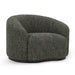 Classic Home - Beverly Green Boucle Fabric Upholstered Swivel Accent Chair - 53006039 - GreatFurnitureDeal