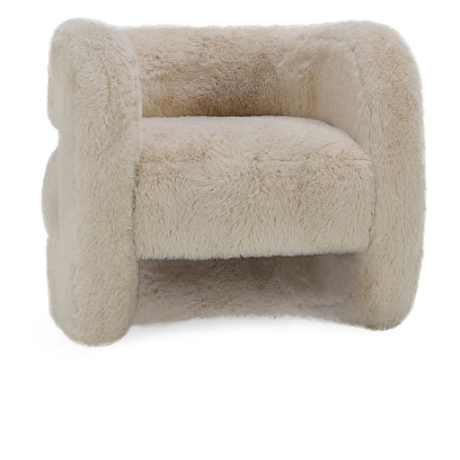 Classic Home - Teddy Plush Accent Chair Beige - 53006040 - GreatFurnitureDeal