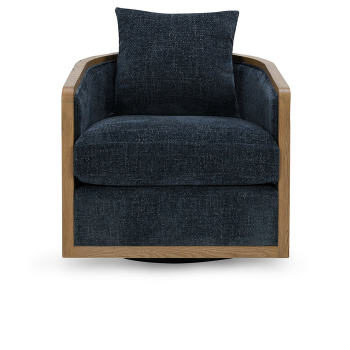 Classic Home Furniture - Bahama Swivel Accent Chair Estate Blue - 53006041