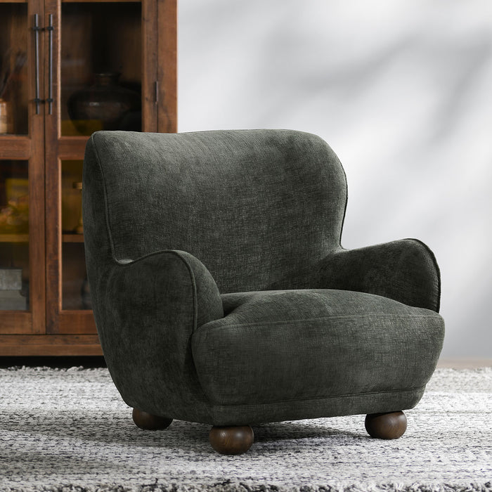 Classic Home Furniture - Penelope Upholstered Accent Chair Forest Green - 53006048 - GreatFurnitureDeal