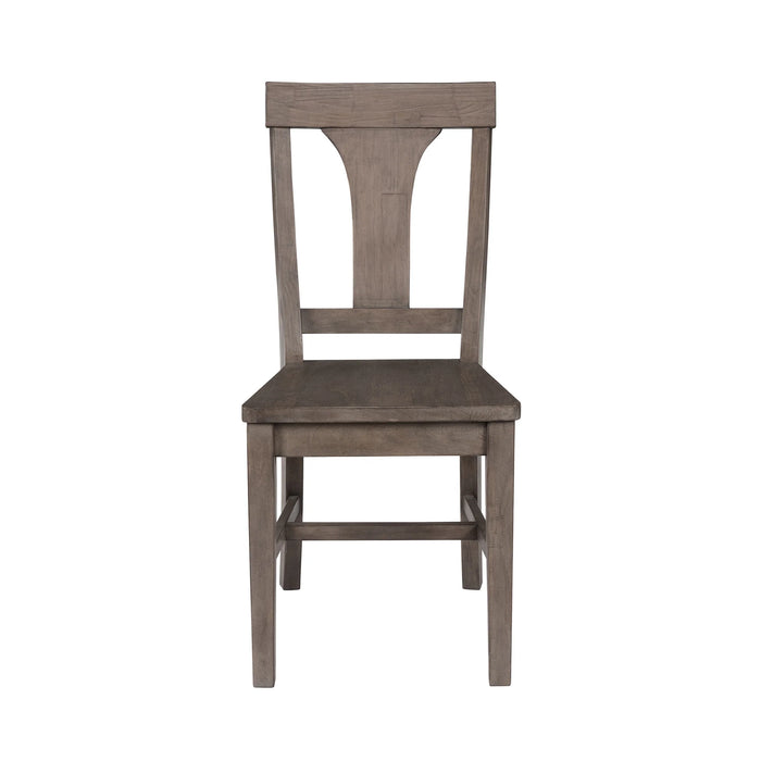 Tuscany Reclaimed - Pine Wood Dining Chair Set of 2 Distressed Brown - 53006057 - GreatFurnitureDeal